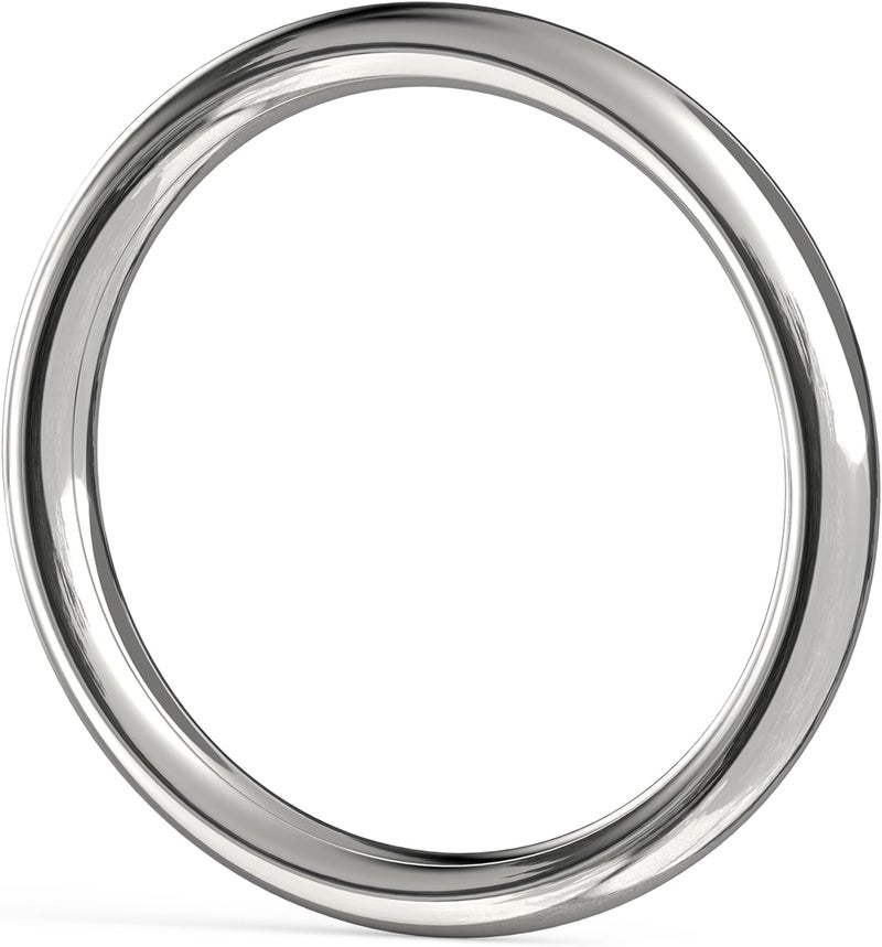 BEYOURD 4 3/4 inch Metal O Rings, Stainless Steel Round Ring Buckles, Solid Welded Metal Loop for Macrame, Hanging Slings Rope - Image 1